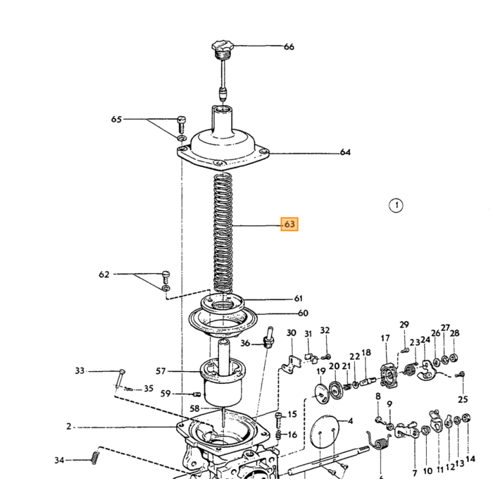 Volvo Federunterdruckkammervergaser Stromberg 175 CD2+Duett+Amazon Volvo teil nr 237263
