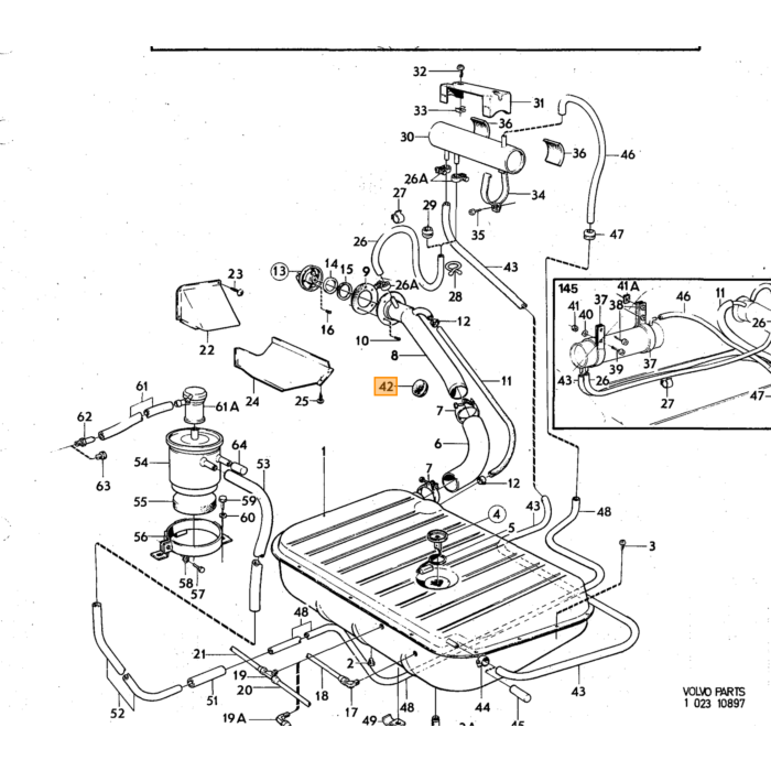 Volvo Float Chamber Volvo teil nr 237295