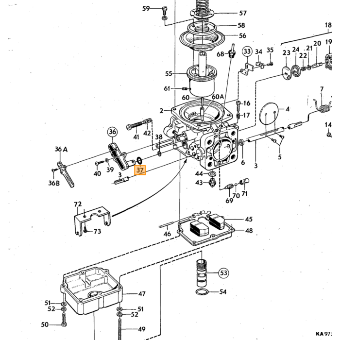 Volvo Gummiring Stromberg Vergaser B20+B30 Temperaturausgleich außen Volvo teil nr 237378