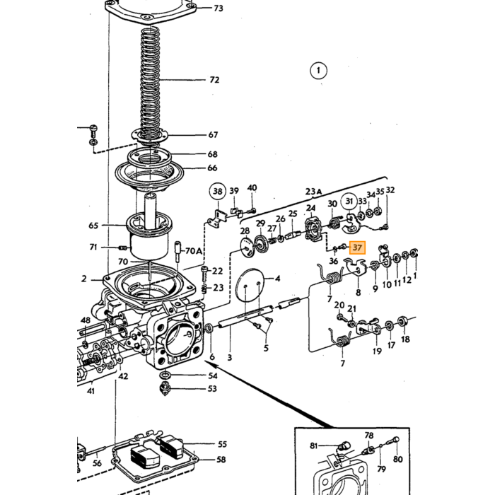 Volvo Schwimmernadelvergaser Stromberg B18+B20+B30 (1.75) Volvo teil nr 237567