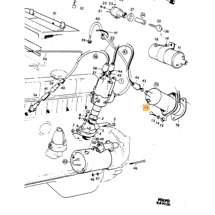 Volvo Rotor B16+B18 alter Typ +B20E +B20F+B20B Volvo teil nr 240305