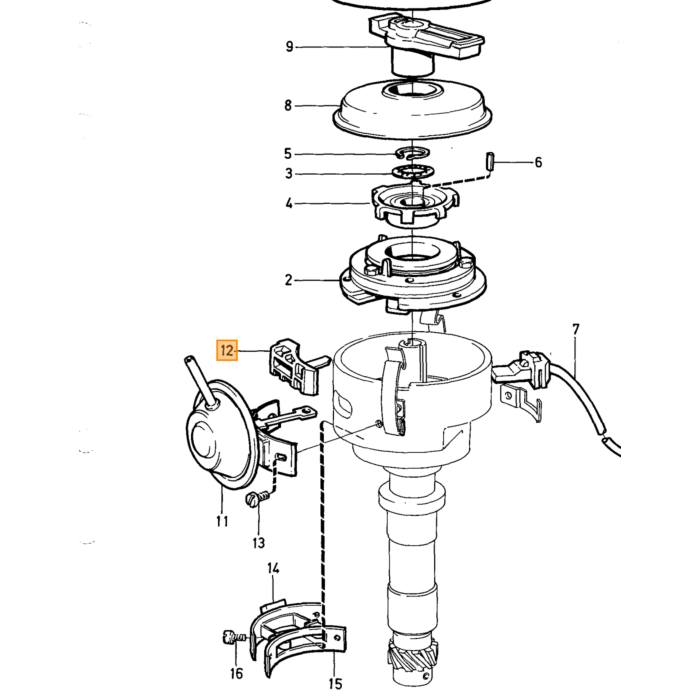Volvo Rotor B16+B18 alter Typ +B20E +B20F+B20B Volvo teil nr 240305