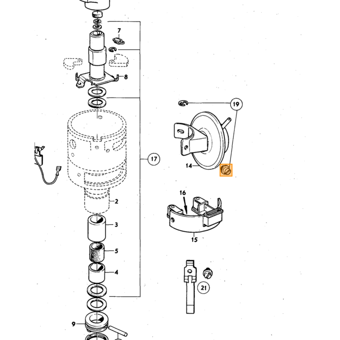 Volvo Kondensator B20+B30 Vergasermotor 0 030 100 256 Volvo teil nr 241650