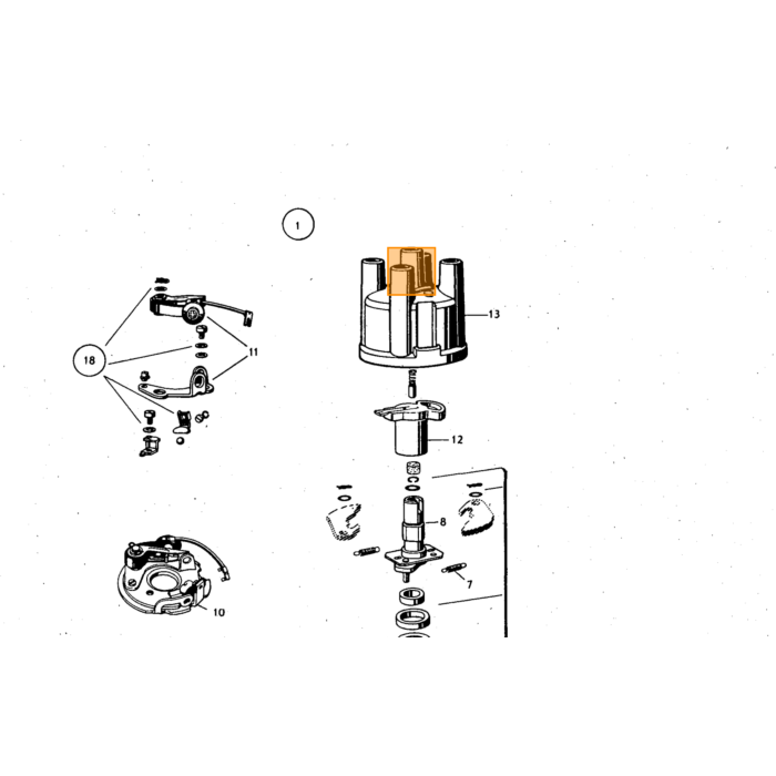 Volvo Kontaktpunkte Kontaktpunkte B20A+B30A (A+D)(0340100428) Volvo teil nr 241652