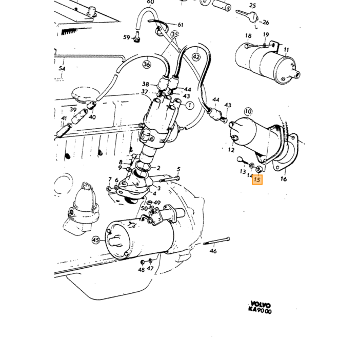 Volvo Einspritzauslösekontaktset B20E+B20F AUSTAUSCH Anzahlung 100 Euro oder altes Exemplar zuerst einsenden Volvo teil nr 243022