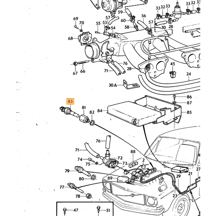 Volvo Temperatur-Zeit-Übertragung B20=30EF siehe Nummer 462632 0280 130 014 Volvo teil nr 243130
