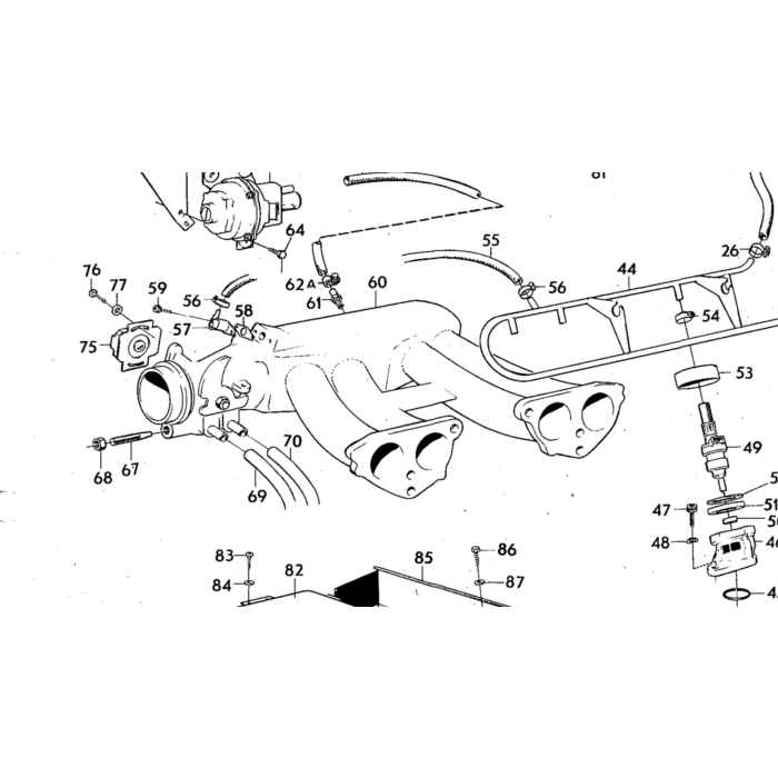 Volvo Einspritzluftdrucksensor B20E+B30E D tronic (0 280 100 015) 140+164+1800 AUSTAUSCH (Pfand 100 Euro) Volvo teil nr 243183