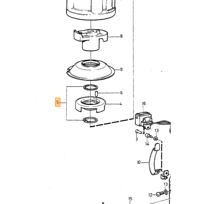 Volvo Verteilerkappe B20B+B20E+B20F+B19+B21+B23+B200K+B230A+B230E(0330920006) Volvo teil nr 243797