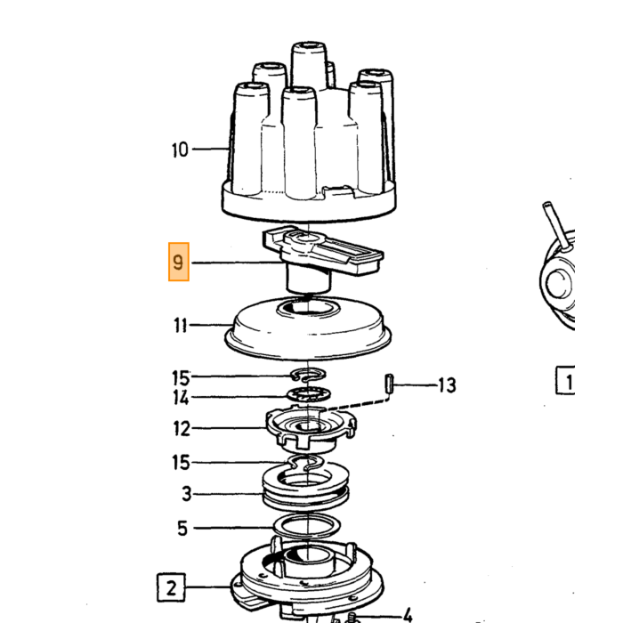 Volvo Rotor B27+B28 260+760+ (03009000770 Volvo teil nr 243922