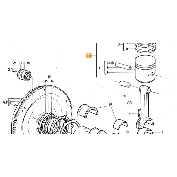 Volvo Lagersatz Pleuel B18+B20 .010  26mm breit Volvo teil nr 271052