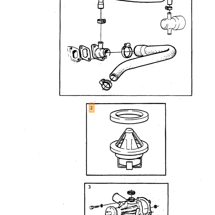 Volvo Thermostat D20+D24+D24T+D24TIC 87gr 240+260+740+940 Volvo teil nr 273728