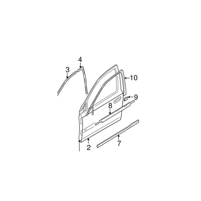 Volvo Aufkleber Tür links für S80 rund um Türfenster Fahrerseite Black Out Tape Volvo Teil Nr. 30655714 Produkt