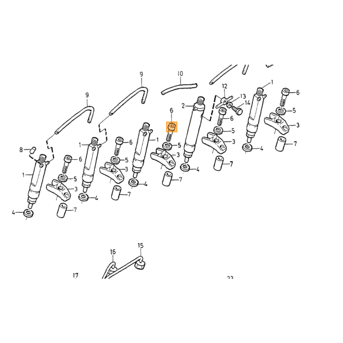 Volvo Einspritzventil Einspritzsystem: LH-Jetronic Volvo teil nr 3507422