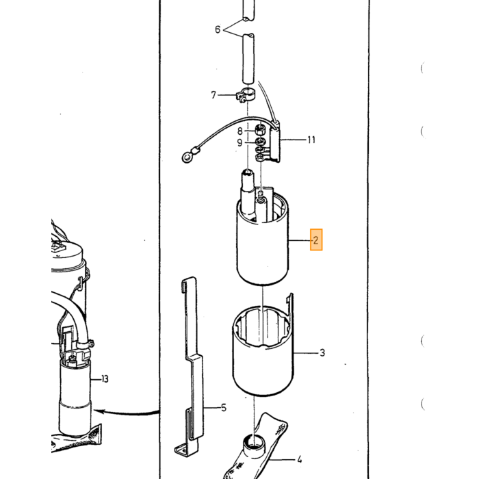 Volvo Kraftstoffpumpe Kraftstoffpumpe primär 240+260+740+760+940+960 1984-1990 1389721 (im Tank) 760 740 240 260 Volvo teil nr 3507436