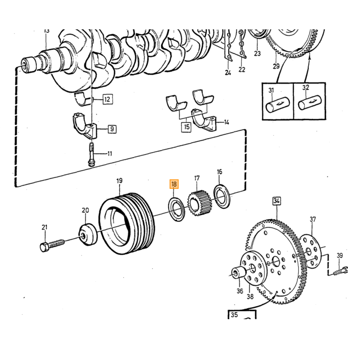 Volvo Dichtung Kraftstoffpumpe Kraftstoffpumpe B19+B21+B23+B200 Volvo teil nr 3514628