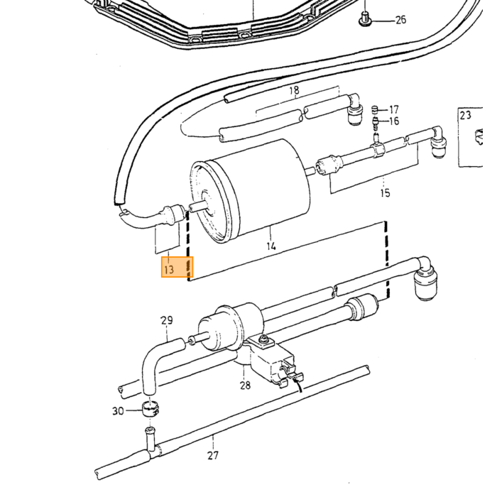 Volvo Halterung Kraftstofffilter Volvo 850 - C70 - S70 - V70 - XC70 Volvo teil nr 3517161