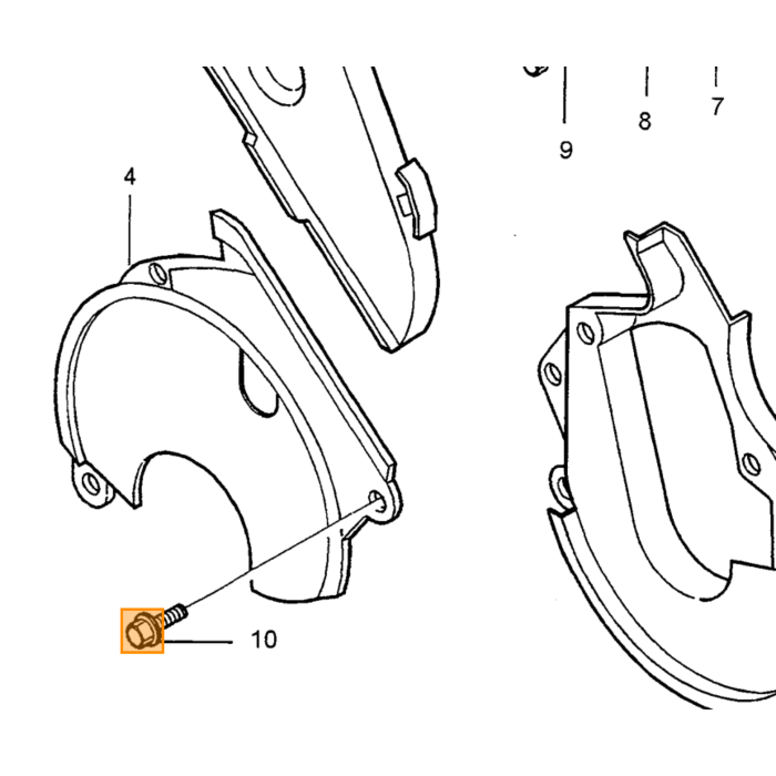 Volvo Kurbelwellengehäuse Satz hinter Gehäuse + Gummidichtung + Dichtung 850 + V70 + S70-2000 Volvo teil nr 3531998