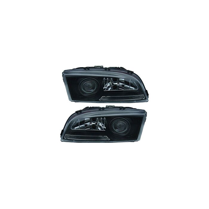 Volvo Scheinwerfer schwarz Styling USA Links und Rechts im Set VOLVO S70 V70 I -00 Set Volvo Teil Nr 35430190 Produkt.