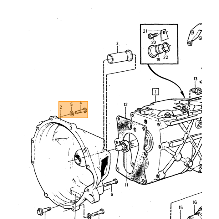 Volvo Clutch Housing Volvo teil nr 3549350
