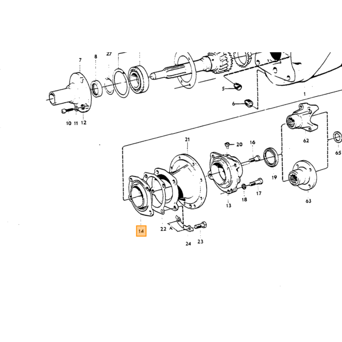 Volvo Zwischenflanschlagerhalter NICHT MEHR VERFÜGBAR Volvo teil nr 380425