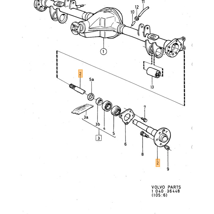 Volvo Drive Shaft Volvo teil nr 383094