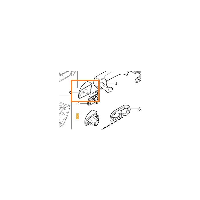 Volvo Abdeckung Handgriff Schlüsselloses System LHD Volvo C30 S40 V50 C70 S80 V70 XC70 XC60 Volvo Teil Nr 39998270