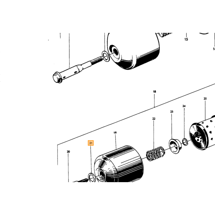 Volvo Thermostatgehäuse B16 Unterteil Amazon+PV444+PV544+Duett GEBRAUCHT Volvo teil nr 403969
