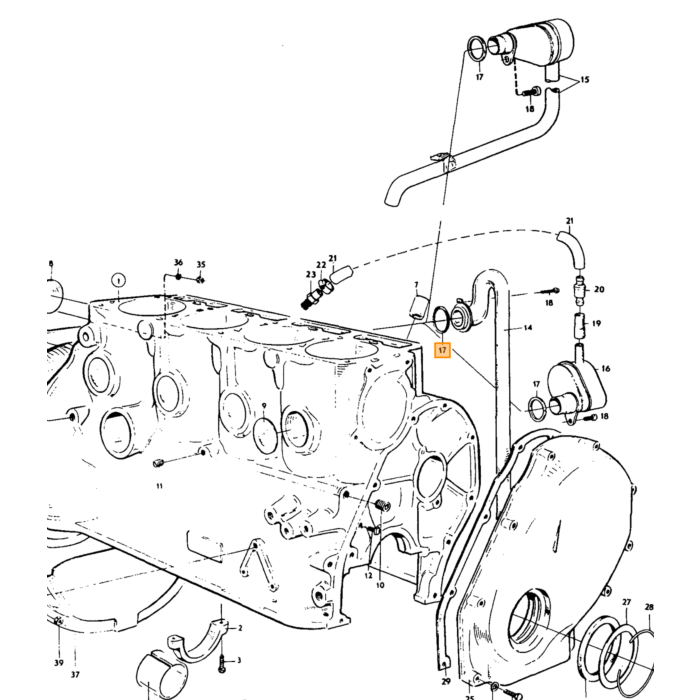 Volvo Lagerbuchse Ölpumpe+Verteilerwelle B18+B20+B30 Volvo teil nr 418251