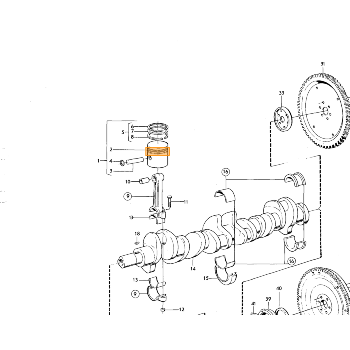 Volvo Nockenwellendistanzstück B18+B20+B30 4 4mm Volvo teil nr 418363