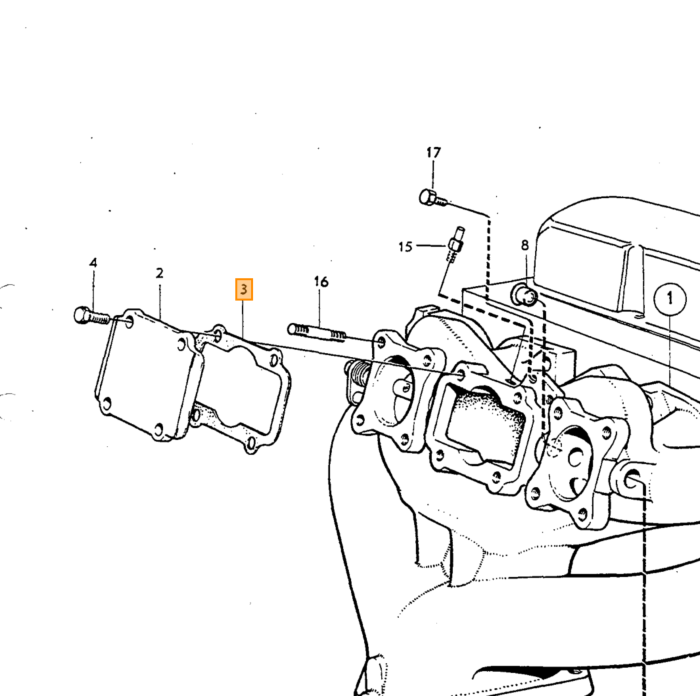 Volvo Gummiring Wasserpumpe B18+B20+B30 9 5 mm hoch  30 mm Durchmesser zwischen Wasserpumpe und Zylinderkopf) B18B-B20A Volvo teil nr 418658