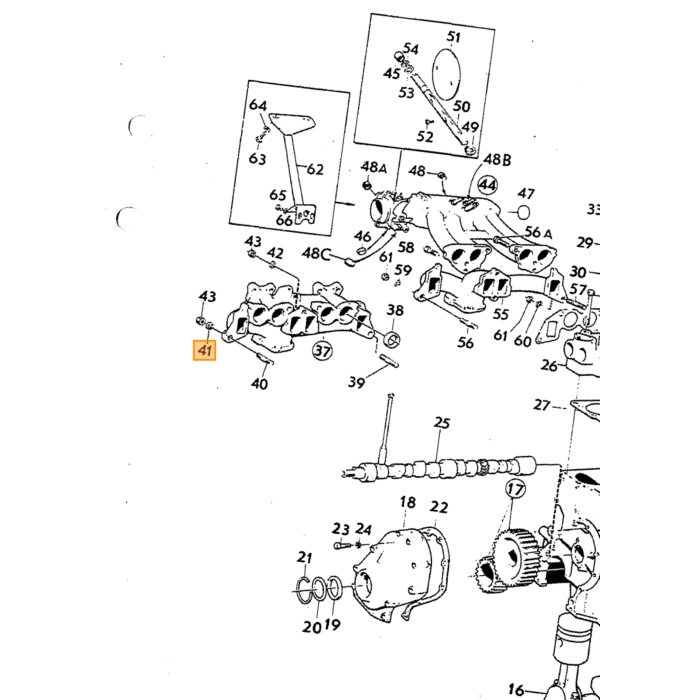 Volvo Revet Krümmer dick Typ B18+B20+B30+B19+B21+B23+B200+B230 Durchmesser 20x8 5 4 2mm dick Volvo teil nr 419401