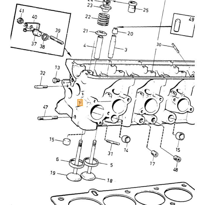 Volvo Ventilführung B20+B30 Einlass Volvo teil nr 419652