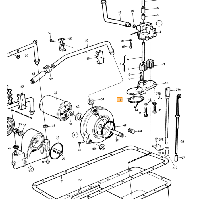 Volvo Gummiring Wasserpumpe B30 8 5mm hoch 32 5mm Ø (zwischen Pumpe und Zylinderkopf) Volvo teil nr 430018