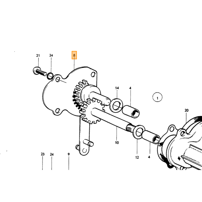 Volvo Gummitülle für 684834 8x12 mm Volvo teil nr 43138