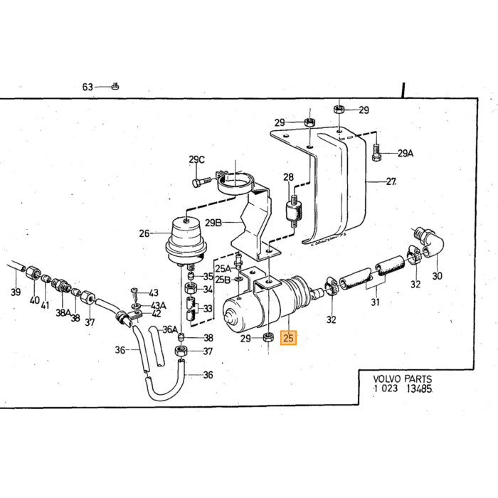 Volvo Kraftstoffpumpe Kraftstoffpumpe P1800E P1800ES 140 164 B20E/F B30E + 260-1979 240-1981 inkl. Anbausatz (Ersatz) Volvo teil nr 460821
