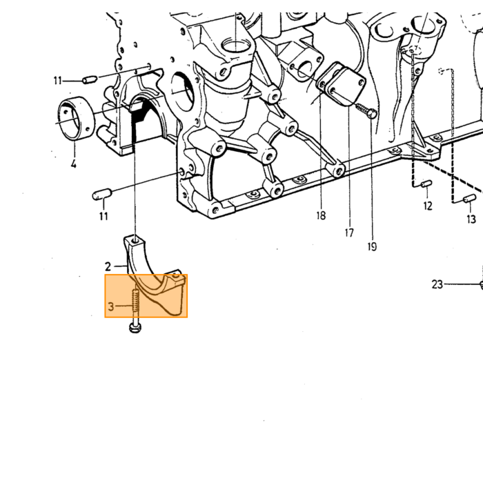 Volvo BEARING BUSHING Volvo teil nr 463360