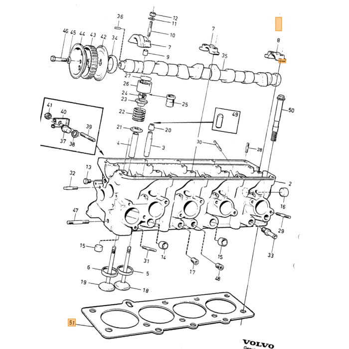 Volvo Bearing Bushing Volvo teil nr 463361