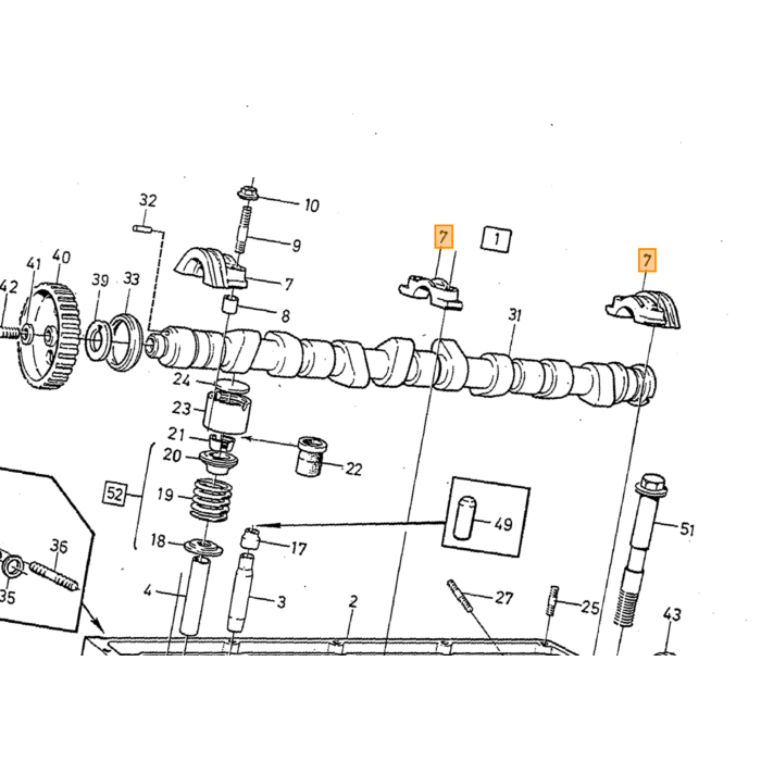 Volvo Countershaft Volvo teil nr 463581
