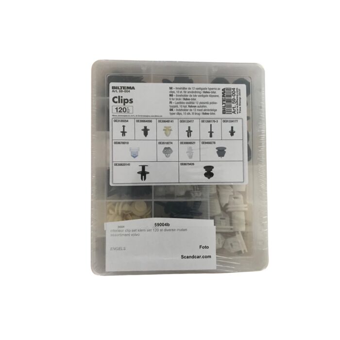 Volvo Innenraum Clip Set Klemmset 120 Stück verschiedene Größen Sortiment Volvo Teilenummer 59004b Produkt für Volvo