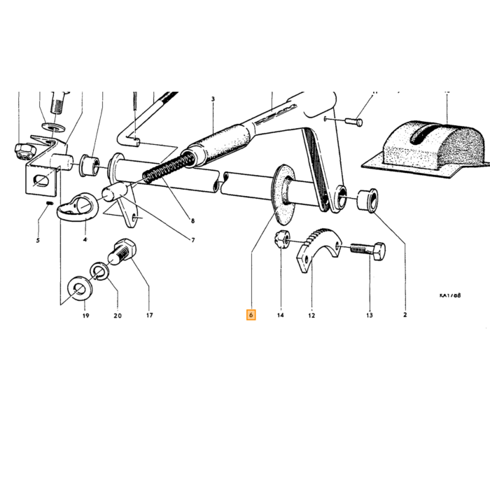 Volvo Gummibuchse für Feststellbremse Amazon Volvo teil nr 653608