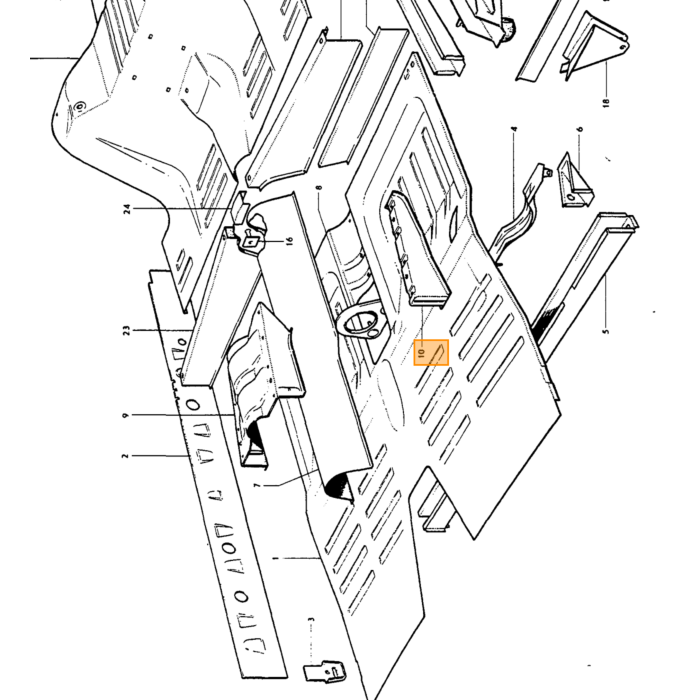 Volvo Blech Amazon Schweller links im Auto (Flachblech) Volvo teil nr 658858