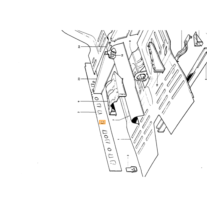 Volvo Blech Amazon Schweller rechts im Auto Flachblech Volvo teil nr 658859