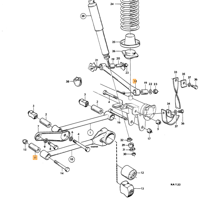 Volvo Support Arm  L.H. Volvo teil nr 660644