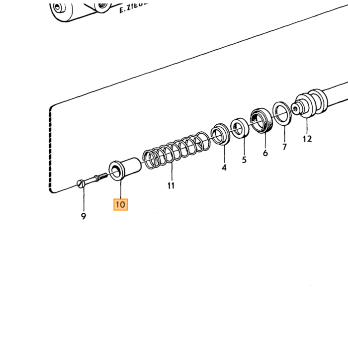 Volvo Handbremsenhalter (an der Stange) Amazon Volvo teil nr 660651