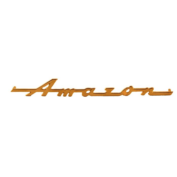 Volvo Emblem  Amazon  Frontscheibe Amazon Briefe Repro - nicht sofort auf Lager - kontaktieren Sie unseren Kundenservice - Volvo teil nr 661052