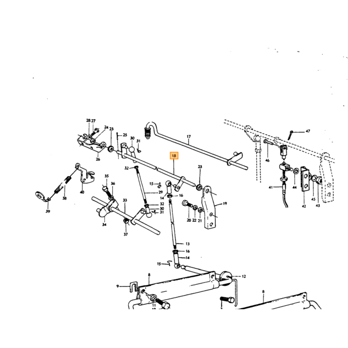 Volvo Gasgestänge für SU-Vergaser PV544+Duett+Amazon+P1800 B18B+B18D (671950) Volvo teil nr 662006