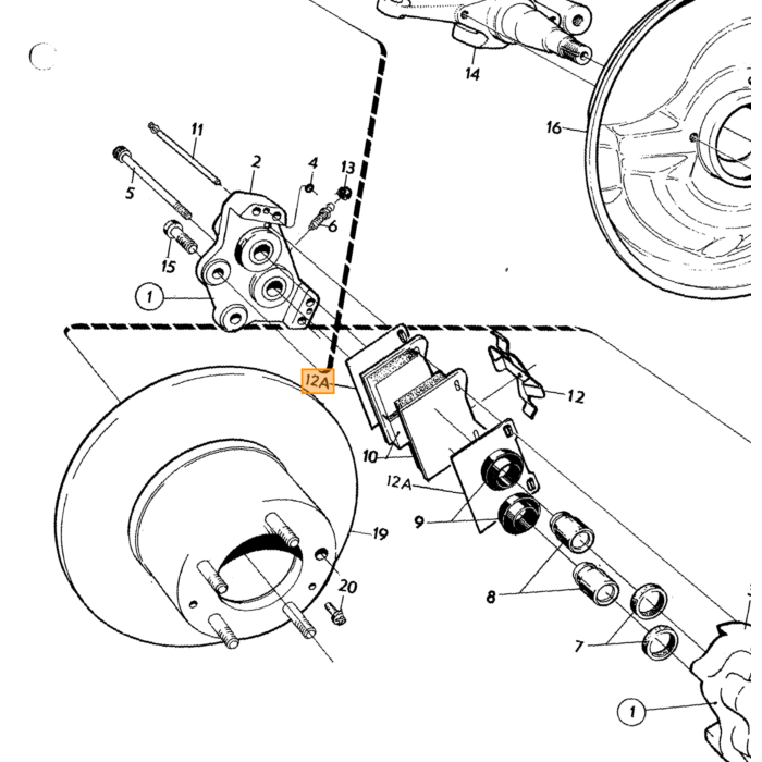 Splitplen Handbremse und Girling Montageset Handbremskabel 140 164 240 260 740 760 780 940 s90 V90 V70 V70XC für Volvo