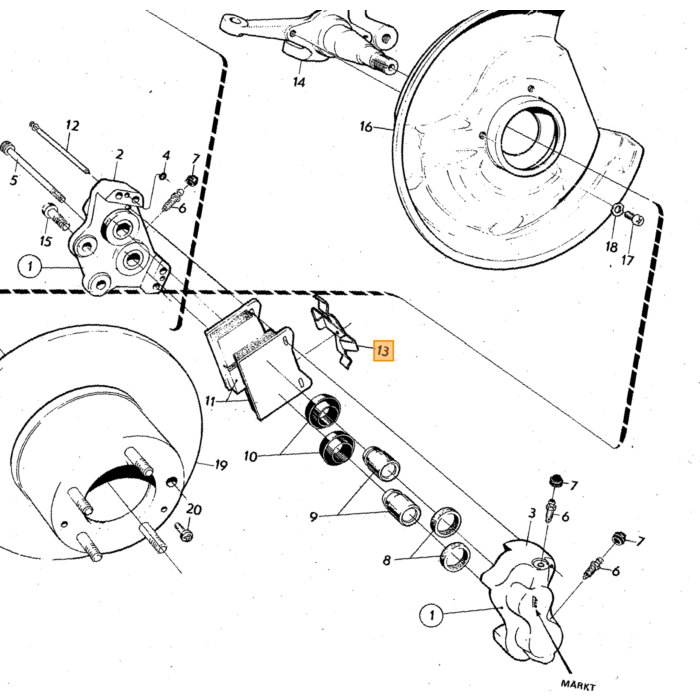 Splitplen Handbremse und Girling Montageset Handbremskabel 140 164 240 260 740 760 780 940 s90 V90 V70 V70XC für Volvo