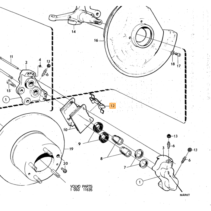 Splitplen Handbremse und Girling Montageset Handbremskabel 140 164 240 260 740 760 780 940 s90 V90 V70 V70XC für Volvo