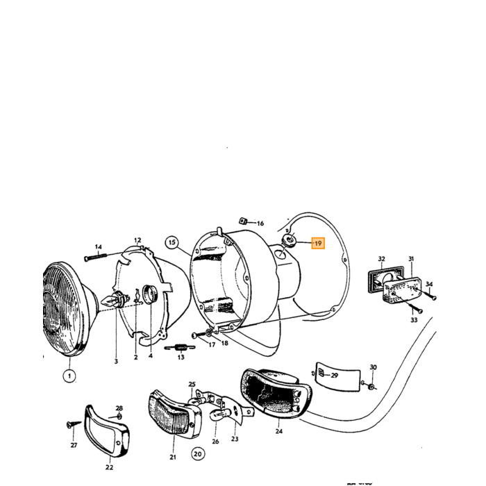 Volvo Gummitülle Kabel Scheinwerferbuchse (974685) 11 5-20 5 mm Amazon(88273) Volvo teil nr 667512